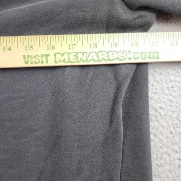 Puma Hoodie Mens Large Black Pullover Athletic Logo Drawstring Kangaroo Pocket - Picture 4 of 7